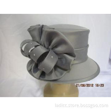 Beautiful Special Gray Ladies Church Hats With Drawstring S